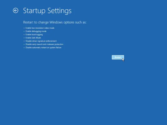 Windows 11-Starteinstellungen: Starten Sie im Startmenü neu