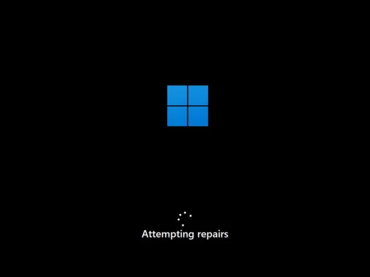 Windows 11-Startreparatur, Reparaturversuch
