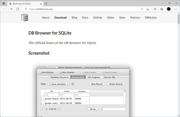 Laden Sie den DB-Browser für SQLite herunter