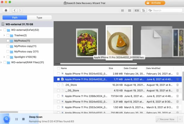 EaseUS Western Digital (WD) Freeware zur Festplattenwiederherstellung