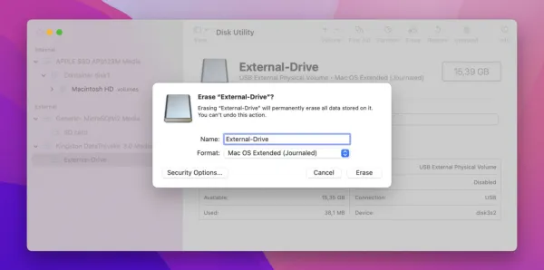 Gelöschte Dateien von einer gelöschten Festplatte auf dem Mac wiederherstellen