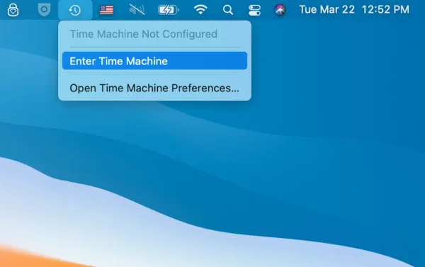 So starten Sie Time Machine auf dem Mac