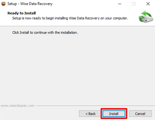 Wise Data Recovery installieren.